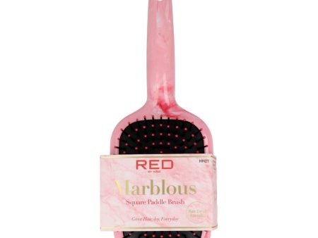 Detangling Hairbrush Red Kiss Kiss Marblous Pink Squared For Discount