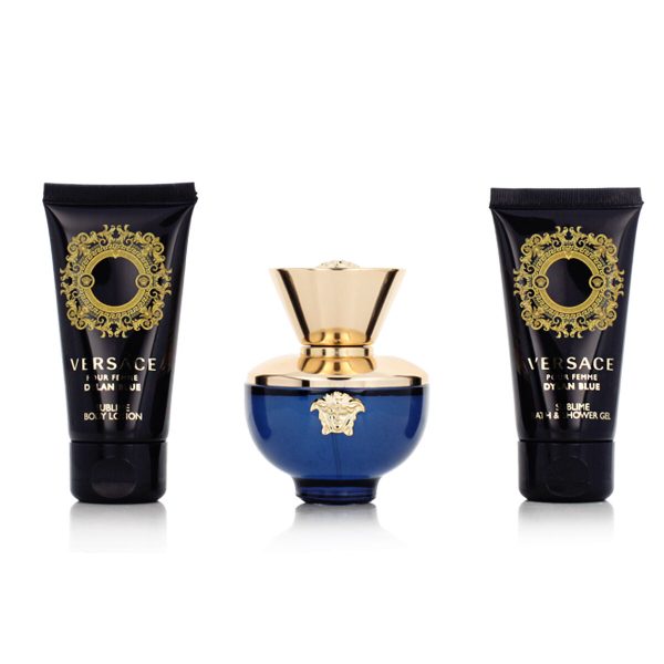 Women s Perfume Set Versace EDP Dylan Blue 3 Pieces Cheap