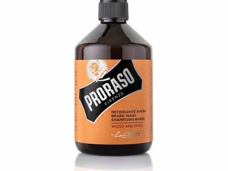 Beard Shampoo Proraso Wood and Spice (500 ml) For Sale