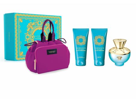 Women s Perfume Set Versace Pour Femme Dylan Turquoise EDT 4 Pieces Online Sale