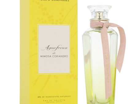 Adolfo Dominguez Agua Fresca de Mimosa Coriandro Eau de Toilette for Women – 120 ml | Sparkling Floral and Woody Fragrance Cheap