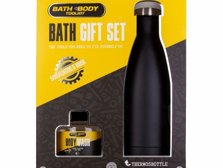 Accentra Bath & Body Toolkit Gift Set – 360 ml | Luxurious Sandalwood & Musk Scented Body Wash in Beer Bottle Design Hot on Sale