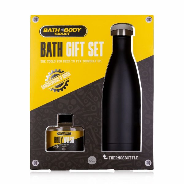 Accentra Bath & Body Toolkit Gift Set – 360 ml | Luxurious Sandalwood & Musk Scented Body Wash in Beer Bottle Design Hot on Sale